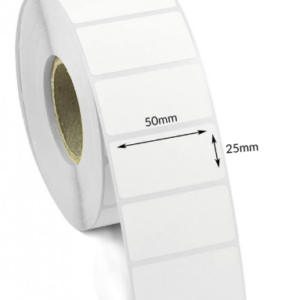 50x25 Barcode Label Sticker Roll DTL