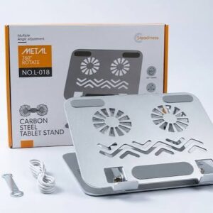 HAWK L018 Adjustable 360 Laptop Cooling Stand With Dual Fans
