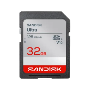 32GB SANDISK Ultra SDHC™ UHS-I and SDXC™ UHS-I Card 120MB/s